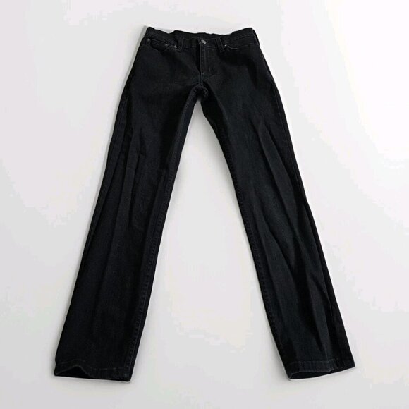 Levi's Jeans Men 30x32/31 Black 511 Slim Fit Tapered Stretch Pockets Zip Western - Picture 7 of 16